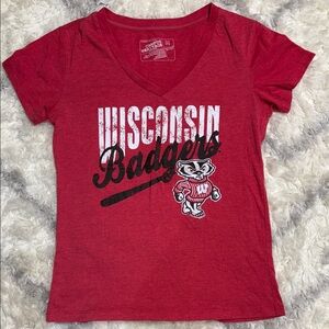 Campus Heritage Red Wisconsin Badgers Tee
